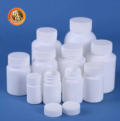 Пустая круглая белая пластиковая бутылка 50ml 60ml 100ml 150ml 200ml медицины HDPE бутылки таблетки
