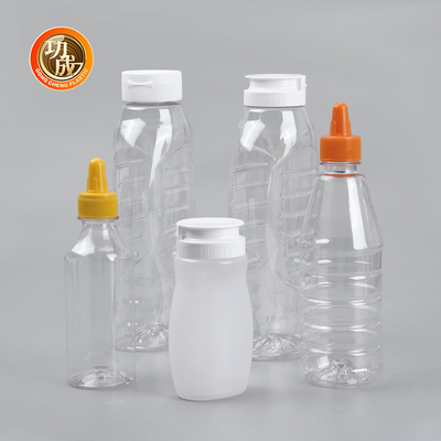 Бутылка соуса выжимкы сальто верхняя пластиковая для сиропа 250ml 500ml