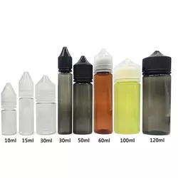 бутылка капельницы V3 черноты любимца бутылки 120ml 60ml 15ml 30ml 10ml пустая пластиковая e жидкостная