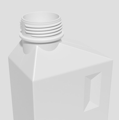 Бутылка тензида прачечной HDPE 1l 2l квадрата пустая с завинчивой пробкой