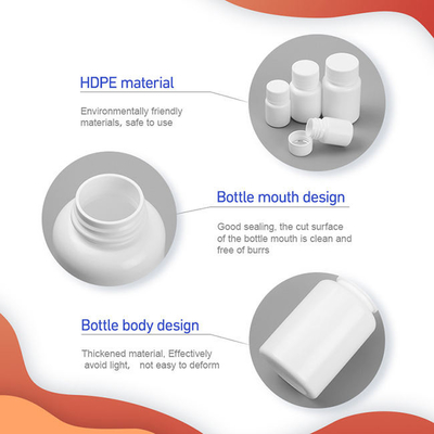 бутылка медицины Hdpe 80ml 100ml 150ml с контейнером капсулы завинчивой пробки пустым пластиковым